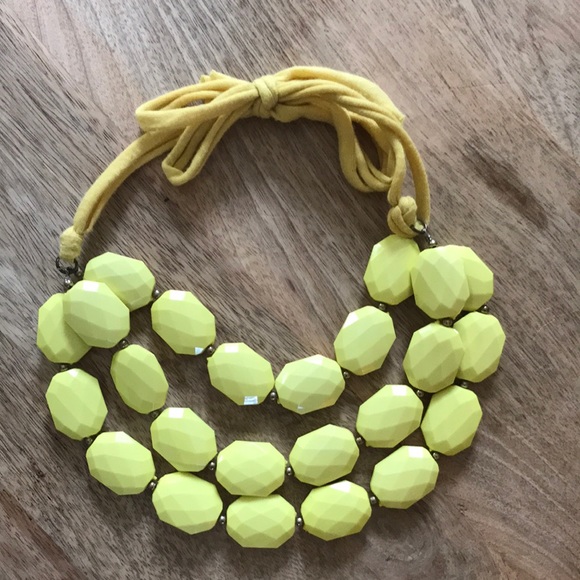 Jewelry - Three Strand Yellow Necklace